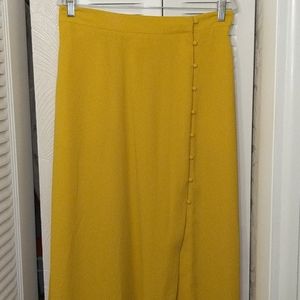 Mustard Maxi Summer Skirt w big POCKETS!
